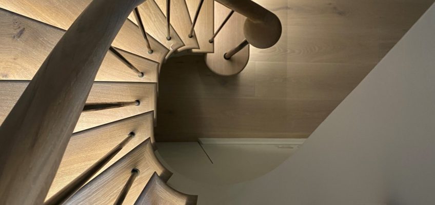 Bespoke Helical Staircase Salcombe